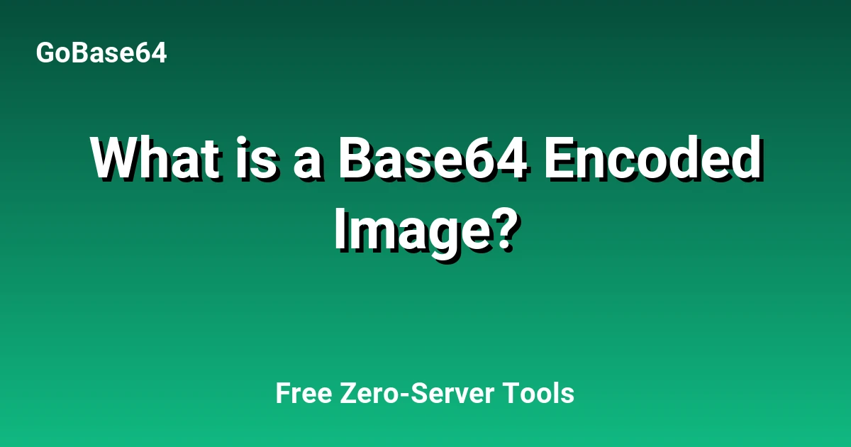 What is a Base64 Encoded Image?